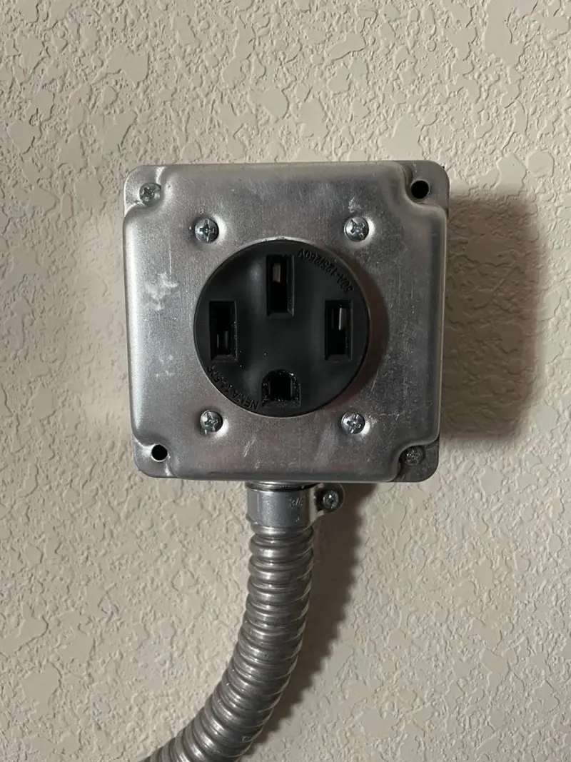 NEMA 14-50 outlet installed for Smart Home Electrical in Antioch