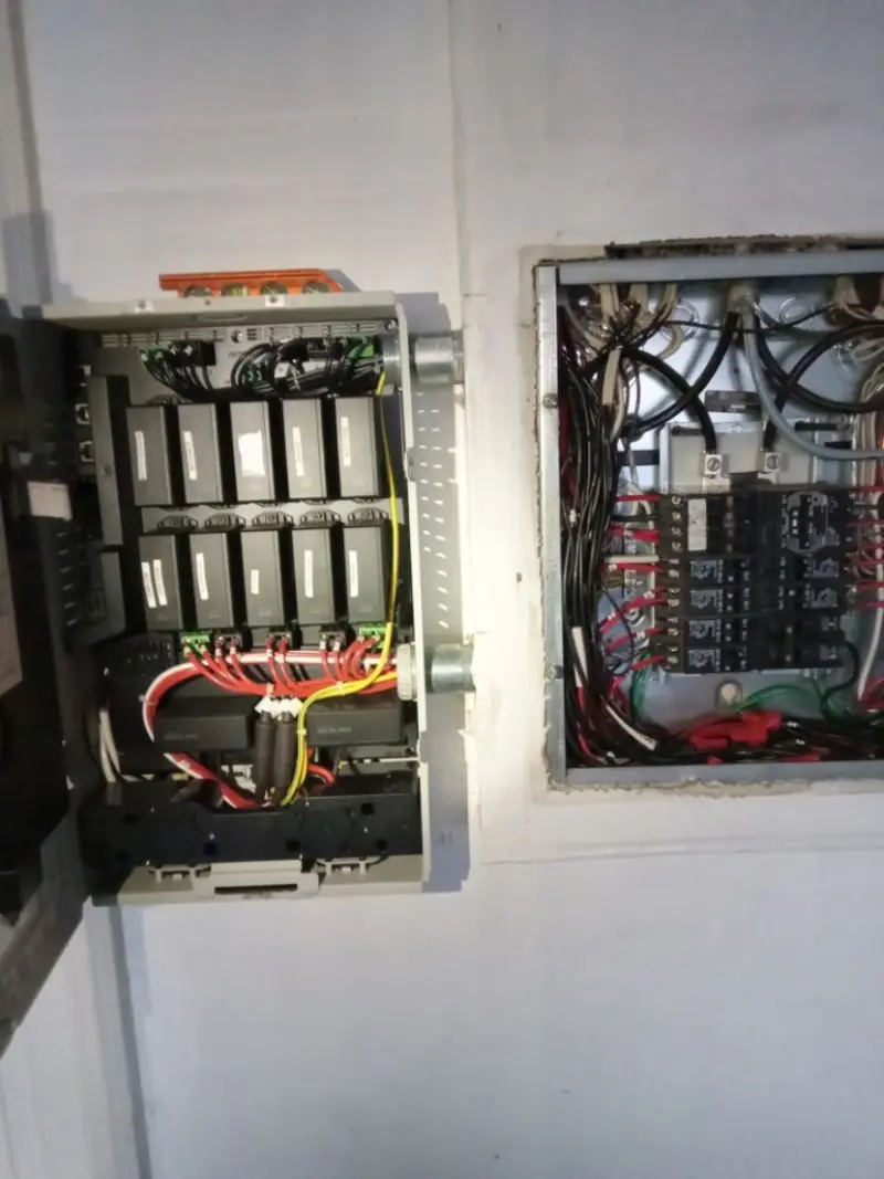 Electrical panel upgrade completed for Security Camera Wiring in Antioch